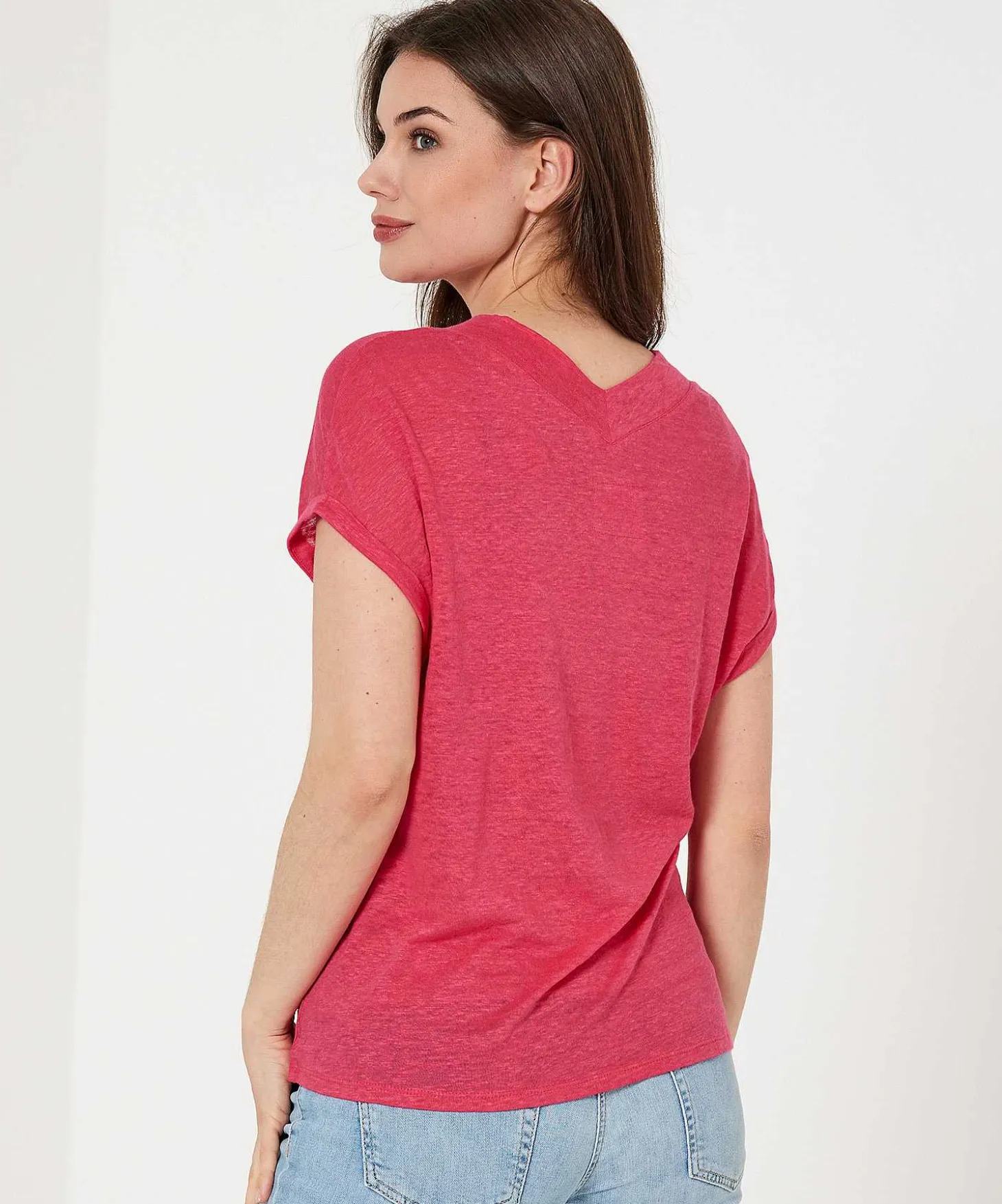 oui_linen_shirt_vneck_1.webp Linen Shirt V-Neck*OUI Hot