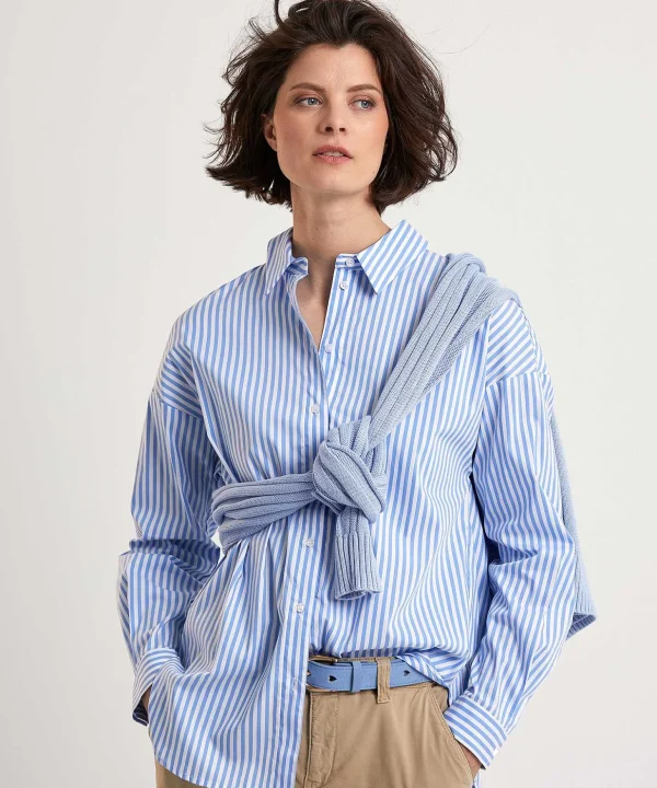Longer Blouse Stripe*OUI Discount