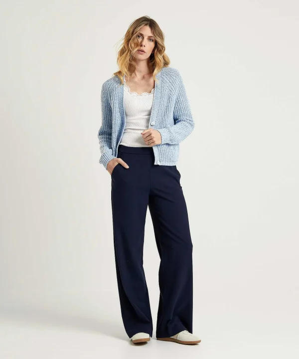 Melange Cardigan With Pockets*OUI Best Sale