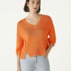 Short Ribbon Yarn Sweater*OUI Hot