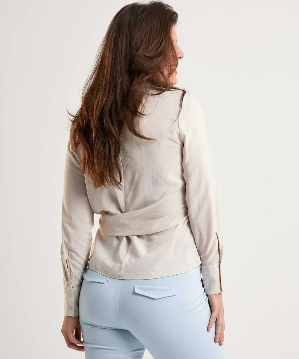 Silky Blouse With Button*OUI Best