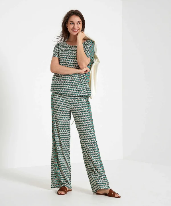 Slinky Shirt Retroprint Drawstring*OUI Hot