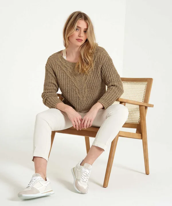 Sweater Cable Ribbon Yarn*OUI Fashion