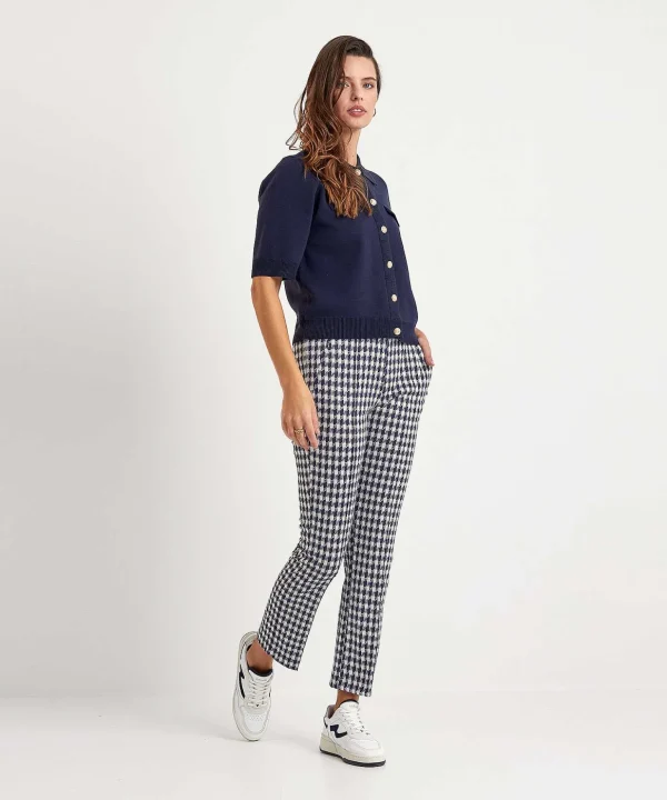 Super Slim Cropped Pants Lillyth Check*Raphaela By Brax Sale