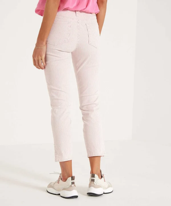 Jeans With Stripe Pattern And Studs Audrey 2*Rosner Cheap