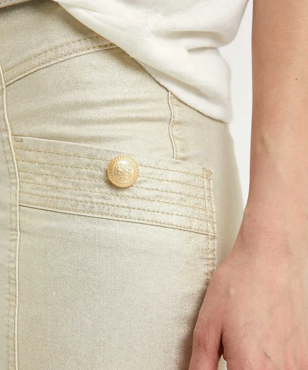 Metallic Cargo Pants Antonia*Rosner Best Sale