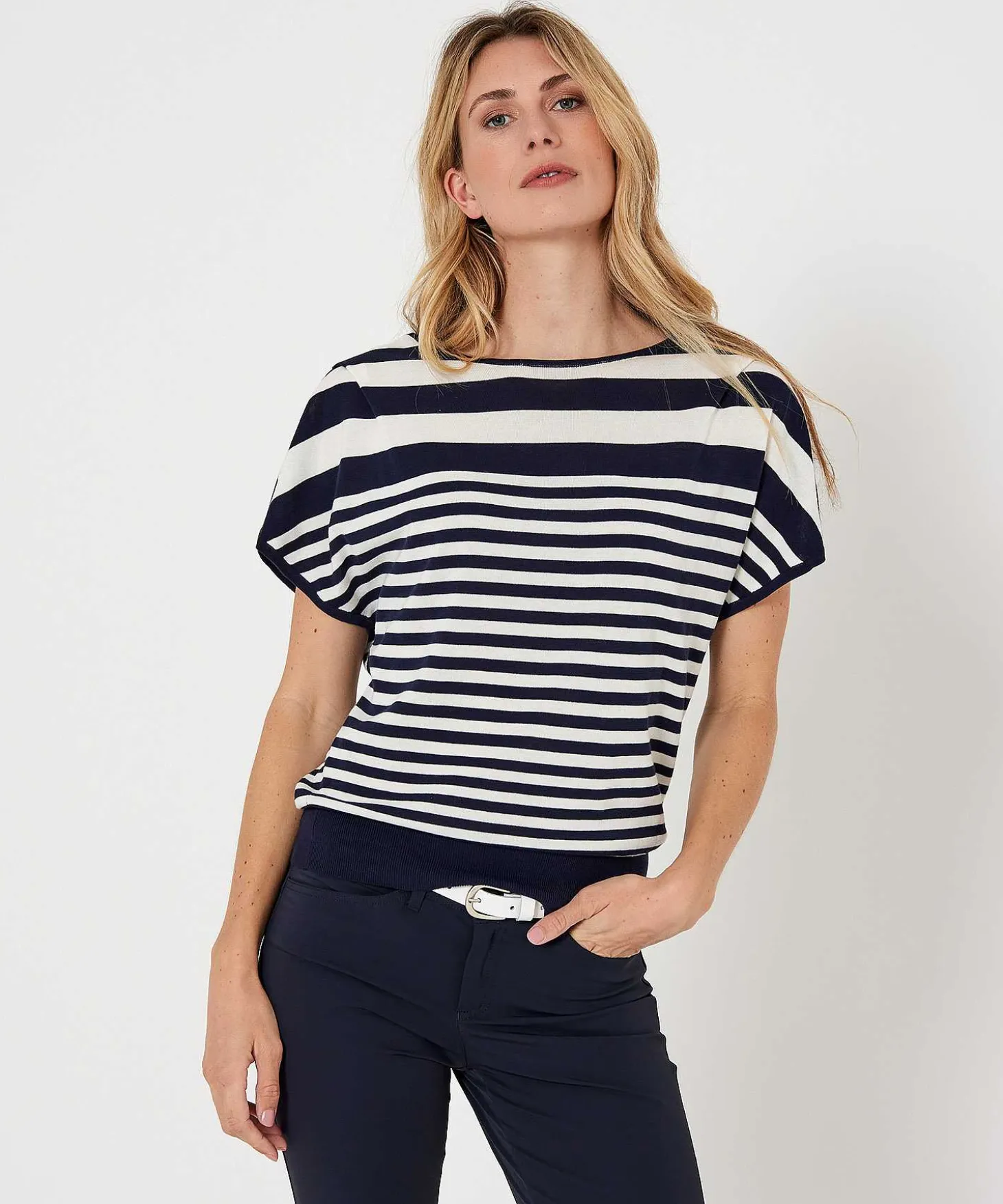 stripe_sweater_with__nec_2.webp Stripe Sweater With 2 Necklines** Flash Sale