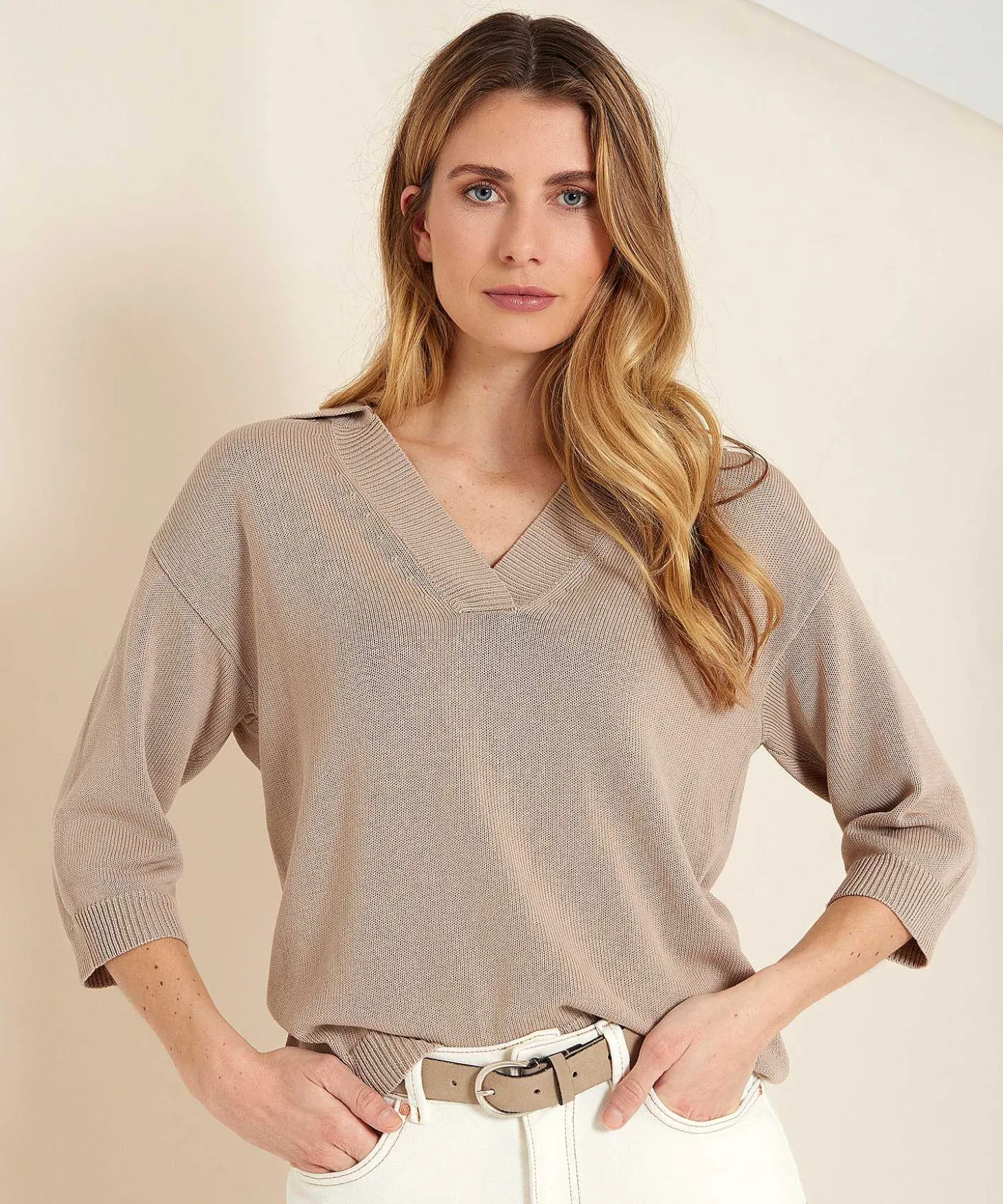 sweater_polo_collar_2.webp Sweater Polo Collar** Fashion