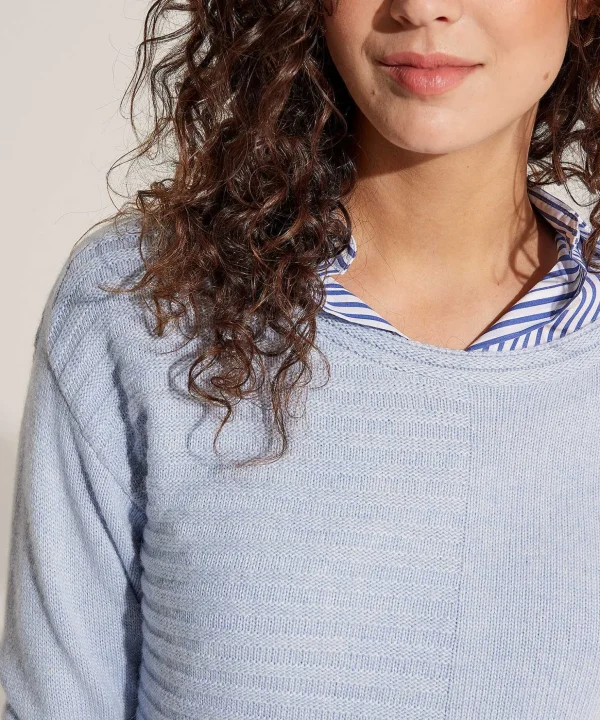 Sweater Round Neck With Pocket** Cheap