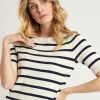 Sweater Short Sleeve Stripes** New