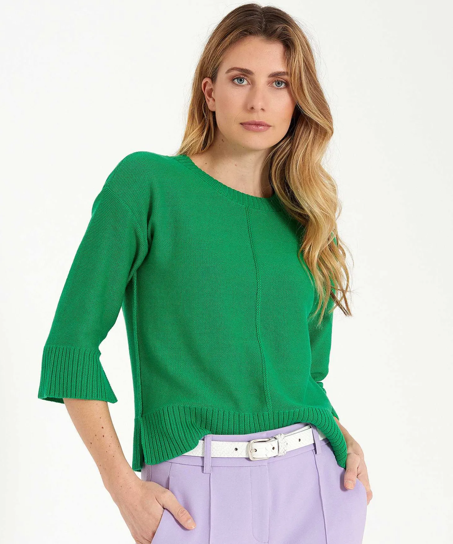 sweater_threequarter_sle_1.webp Sweater Three-Quarter Sleeve** Cheap