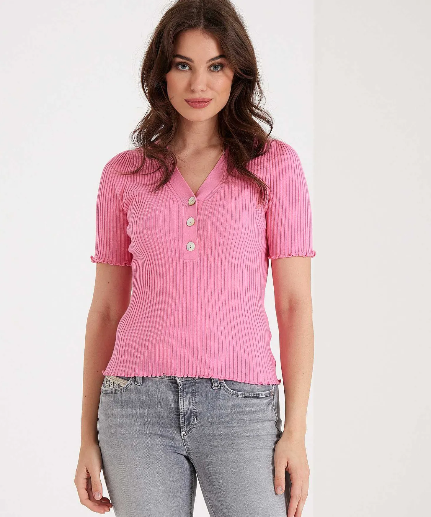 sweater_vneck_ribknit_3.webp Sweater V-Neck Ribknit** Sale