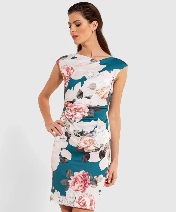 Dress Rose Print*Swing Flash Sale