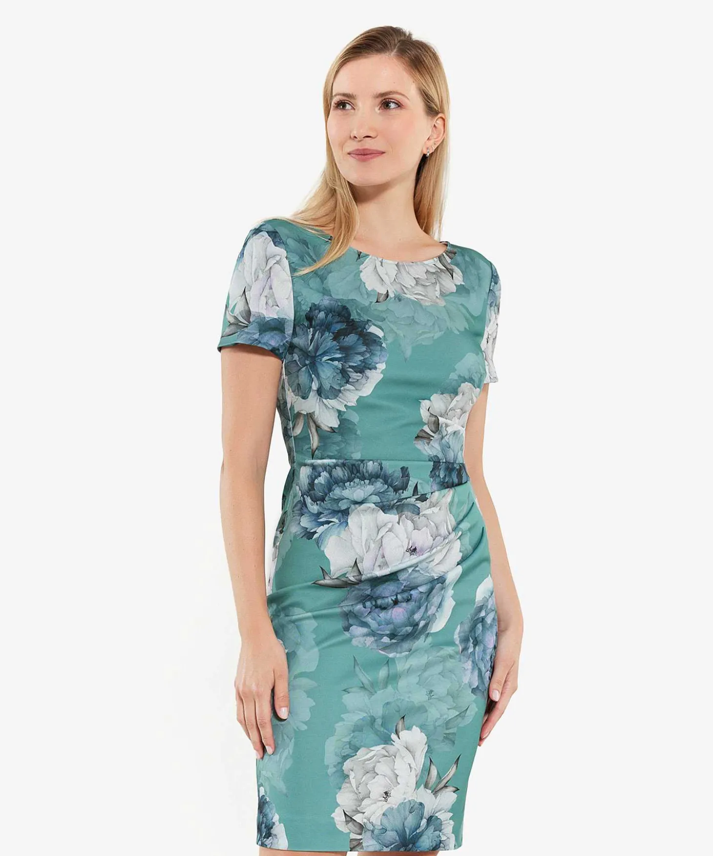 swing_pencil_dress_flower_2.webp Pencil Dress Flower Pleated*Swing Best