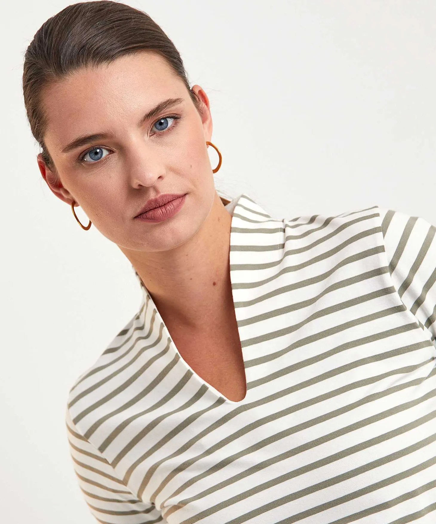 tulip_shirt_short_sleeve_1-3.webp Tulip Shirt Short Sleeve Breton Stripe** Discount