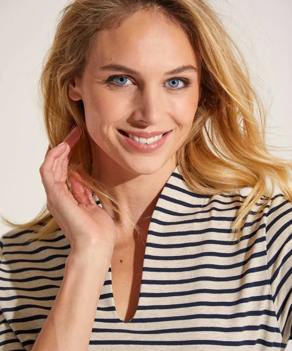 Tulip Shirt Short Sleeve Breton Stripe** Outlet