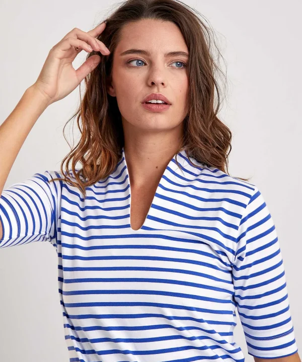 Tulip Shirt Short Sleeve Breton Stripe** Discount