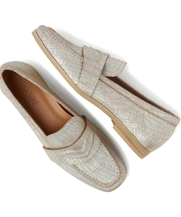 Metallic Loafer Chiara Ray*VIA VAI Discount