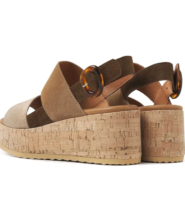 Platform Sandal Cork Sole Sissel Raven*VIA VAI New