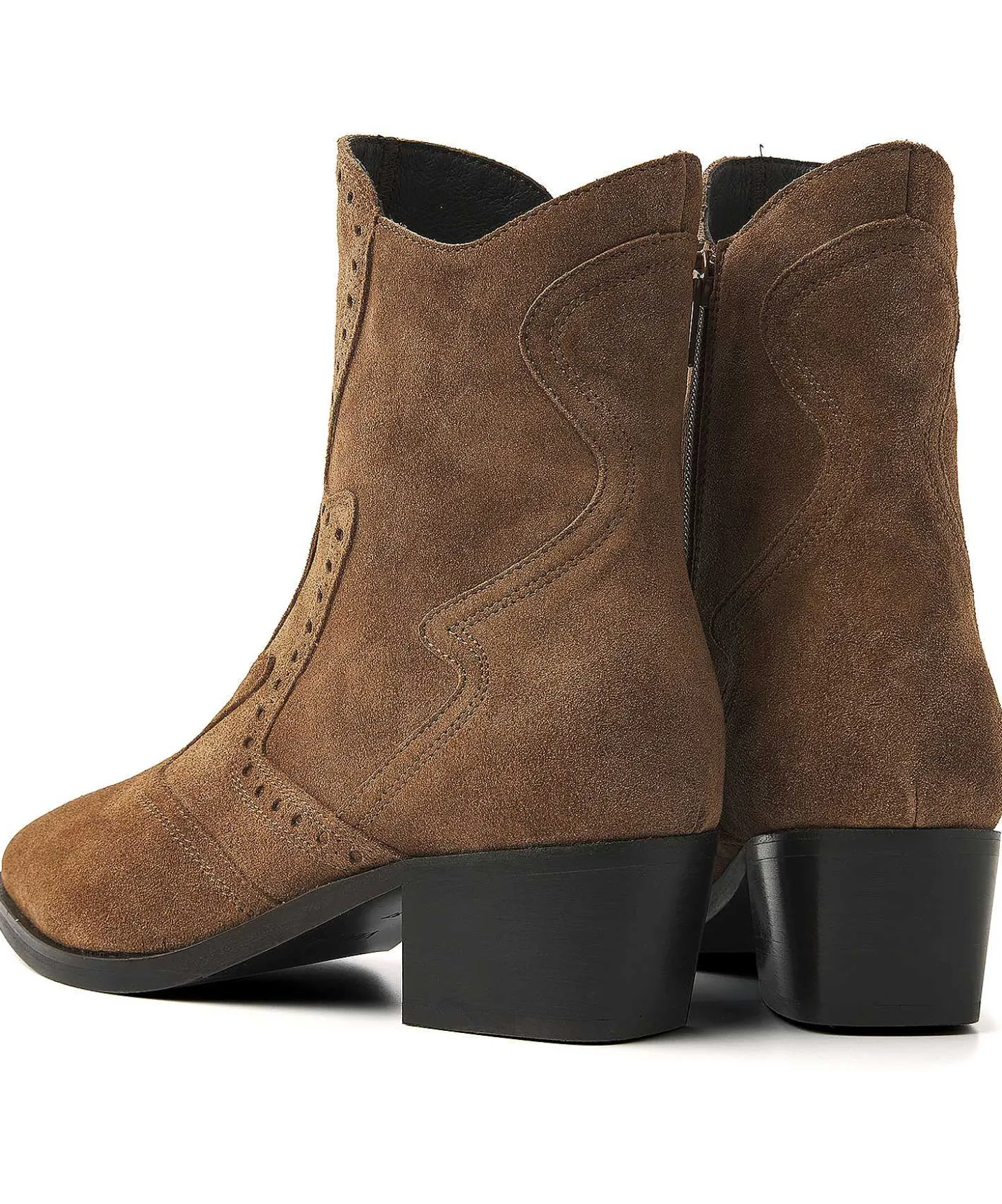 via_vai_suede_ankle_boot__2.webp Suede Ankle Boot Cowboy Shelly Coop*VIA VAI Best Sale