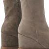 Suede Wedge Heel Boot Aura Miley*VIA VAI Best
