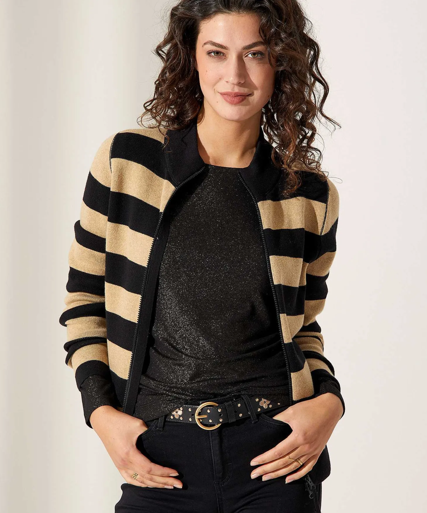 zipper_cardigan_blockstr_0-1.webp Zipper Cardigan Blockstripe** Flash Sale