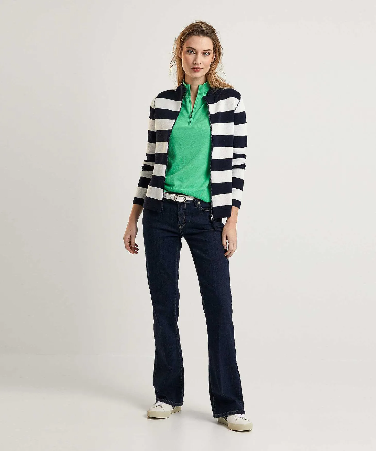 zipper_cardigan_blockstr_0.webp Zipper Cardigan Blockstripe** Outlet