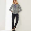 Zipper Cardigan Jacquard Print Retro** Cheap